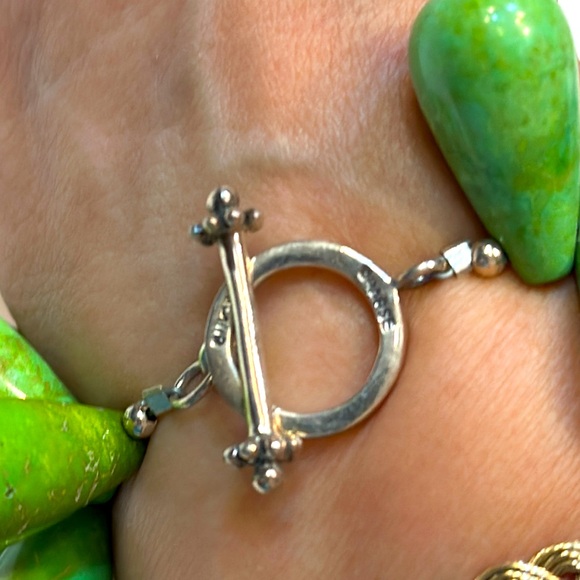 Barse Vintage Gaspeite Statement Teardrop Bracelet 8” in length 138.41 grams🔥🔥 - Picture 5 of 15